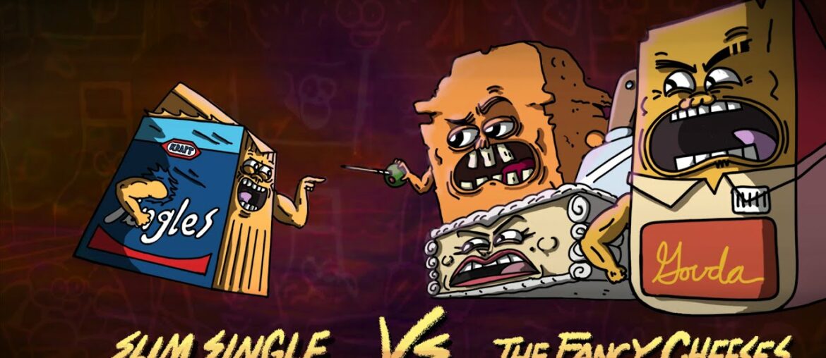 Kraft Singles vs Fancy Cheese rap battle | Rap Off Kraft Singles vs Fancy Cheese rap battle | Rap Off