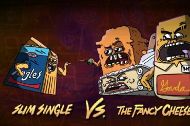 Kraft Singles vs Fancy Cheese rap battle | Rap Off