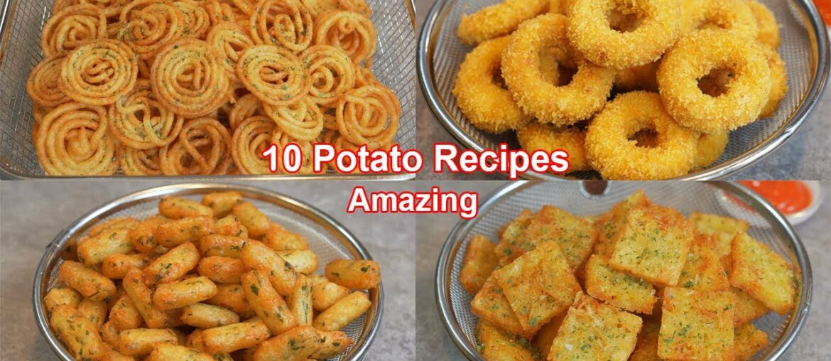 10 Amazing Potato Recipes!! Collections ! French Fries , Donuts , Potato Snack, Bubble Potato Chips