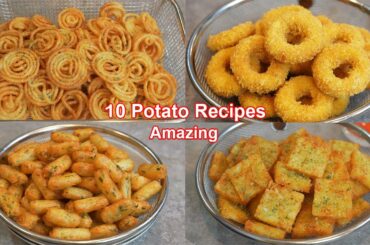 10 Amazing Potato Recipes!! Collections ! French Fries , Donuts , Potato Snack, Bubble Potato Chips
