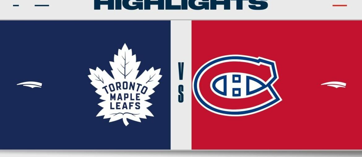 NHL Highlights | Maple Leafs vs. Canadiens - January 21, 2023