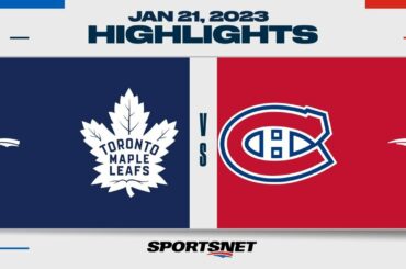 NHL Highlights | Maple Leafs vs. Canadiens - January 21, 2023