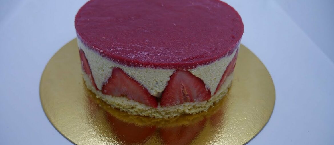 Classic French Fraisier Cake | Easy Recipe