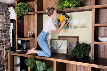 building a custom built-in dining room cabinet: 100 year old homestead renovations