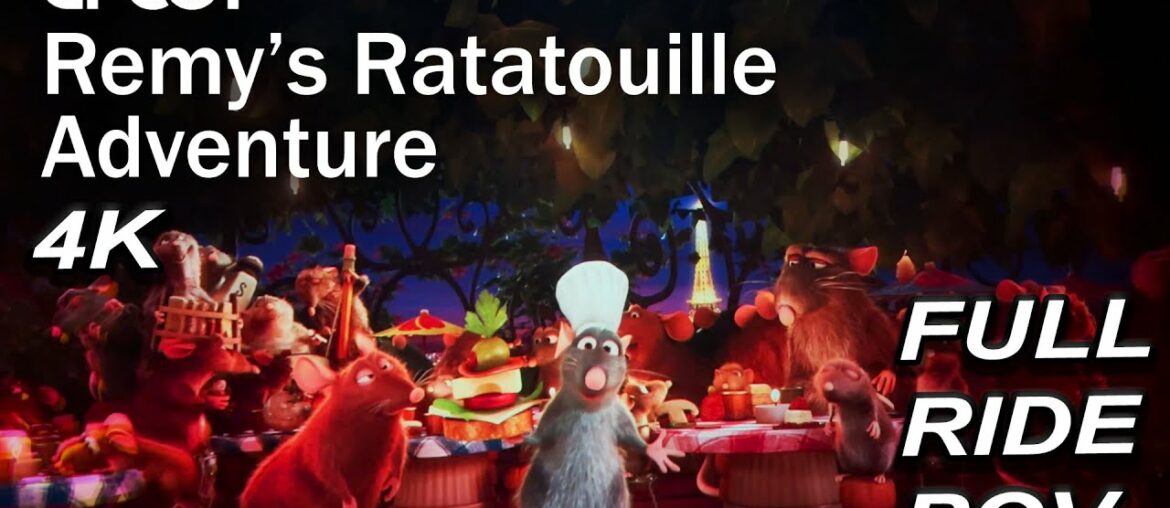 Remy's Ratatouille Adventure | Full Ride POV | 4K | Disney World Epcot France Pavilion