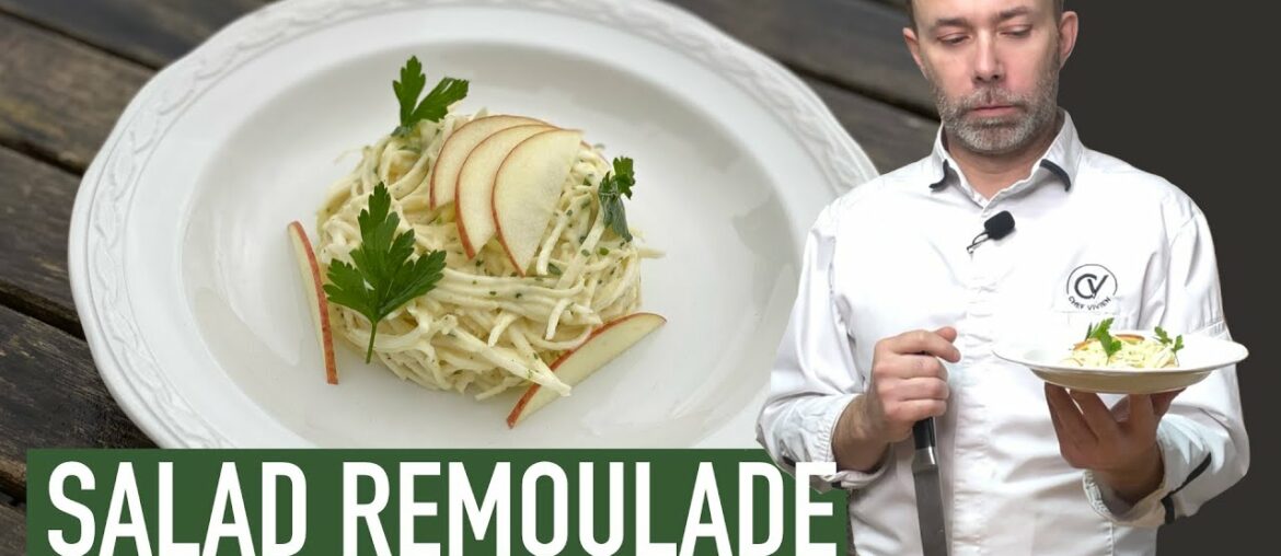 CELERY ROOT SALAD I Traditional french recipe I REMOULADE SAUCE gave a name to this salad
