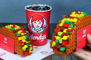Lego Food: Wendy's TACOS and FRENCH FRIES - Stop Motion Cooking ASMR
