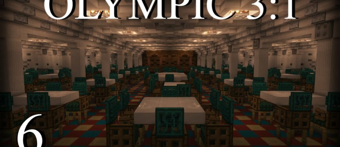 B Deck & Dining Saloons Completed - RMS Olympic 3:1 Scale Update 6 :: Minecraft