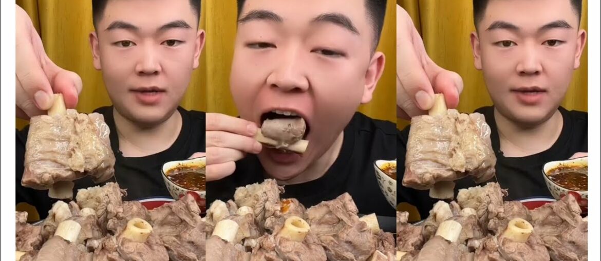 ASMR MUKBANG | BOILED LAMB SHANK #asmr #mukbang