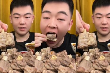ASMR MUKBANG | BOILED LAMB SHANK #asmr #mukbang