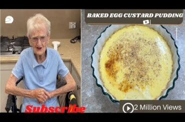Baked egg custard pudding || Daffy's Wise Words 2023