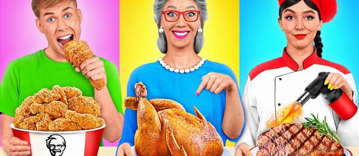 Me vs Grandma Cooking Challenge | Funny Food Situations by Multi DO Challenge