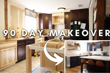 DIY EXTREME HOME MAKEOVER [90 Day Transformation!] // Kitchen, Living Room, Dining Room, Pantry!