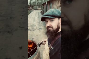 Charring French Oak Wine Cask Coopering Rebuilding Before Filling With Single Batch Rum