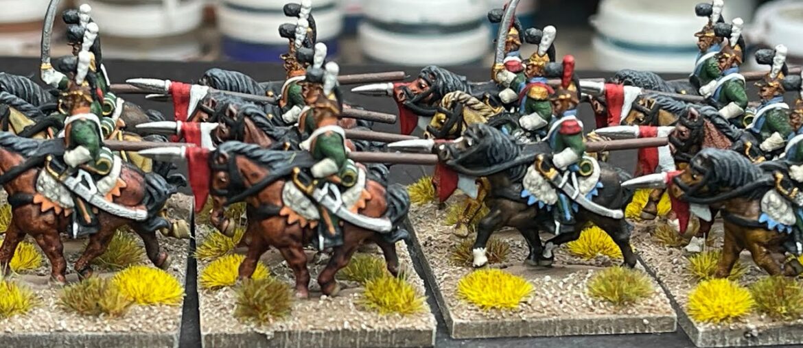 Epic scale Waterloo French Line Lancers