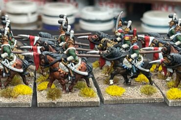 Epic scale Waterloo French Line Lancers