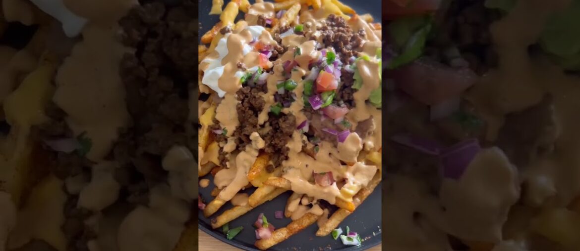 7 Layer Nacho Fries for the win! #nachos #nachofries #tacos #tacobell