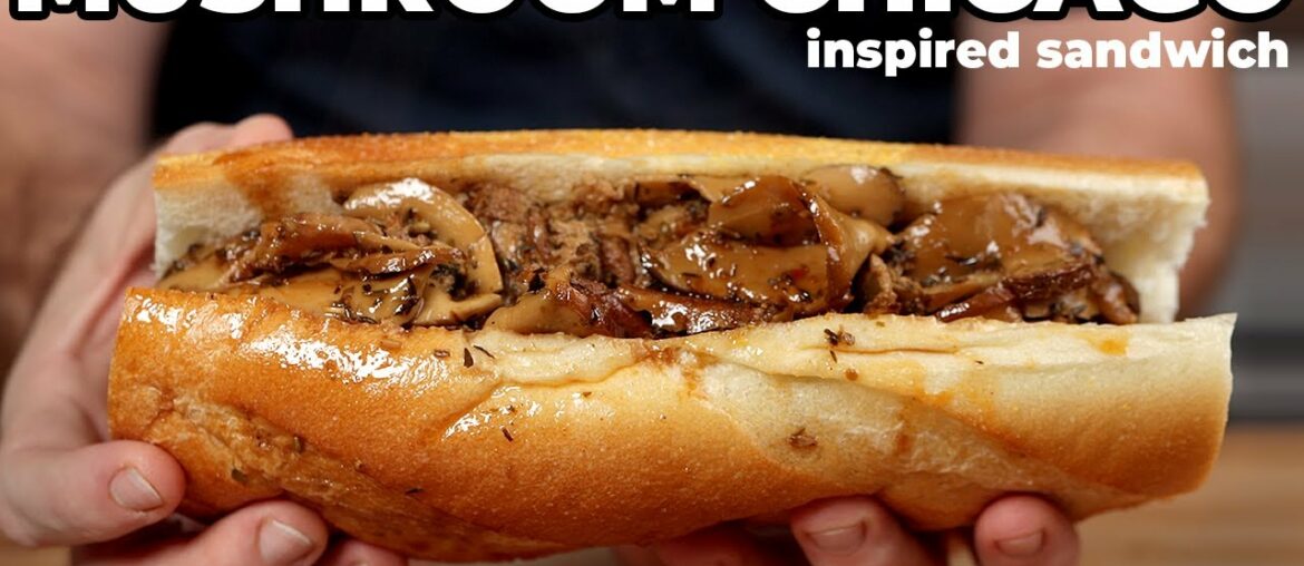 Chicago Italian Beef, but the beef is mushroom Chicago Italian Beef, but the beef is mushroom
