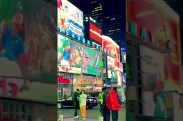 New York Time Square | Mid January | 37 Degrees & 10:30 pm