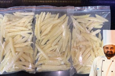 Frozen French Fries || How To Make Crispy French Fries Recipe - Chef Secret Recipes