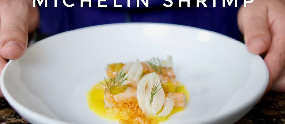 Fine Dining Shrimp dish at home