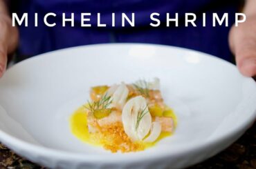 Fine Dining Shrimp dish at home