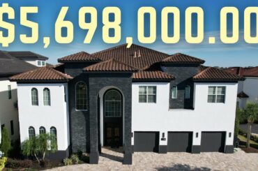 Touring the $5.698 Million Casino Mansion with Jurassic Park Room in Reunion Florida | Luxury Homes