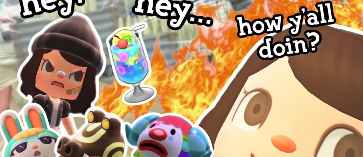 getting drunk and confronting my villagers | animal crossing new horizons