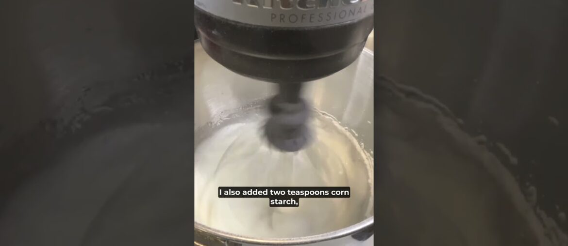 How to Make French Meringue #shorts How to Make French Meringue #shorts