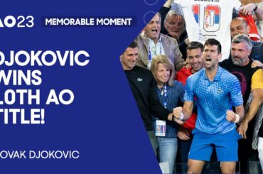 Championship Point | Emotional Djokovic Wins Historic Title | Australian Open 2023