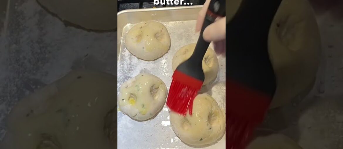 Puffed-up Buttery Herb Rolls.