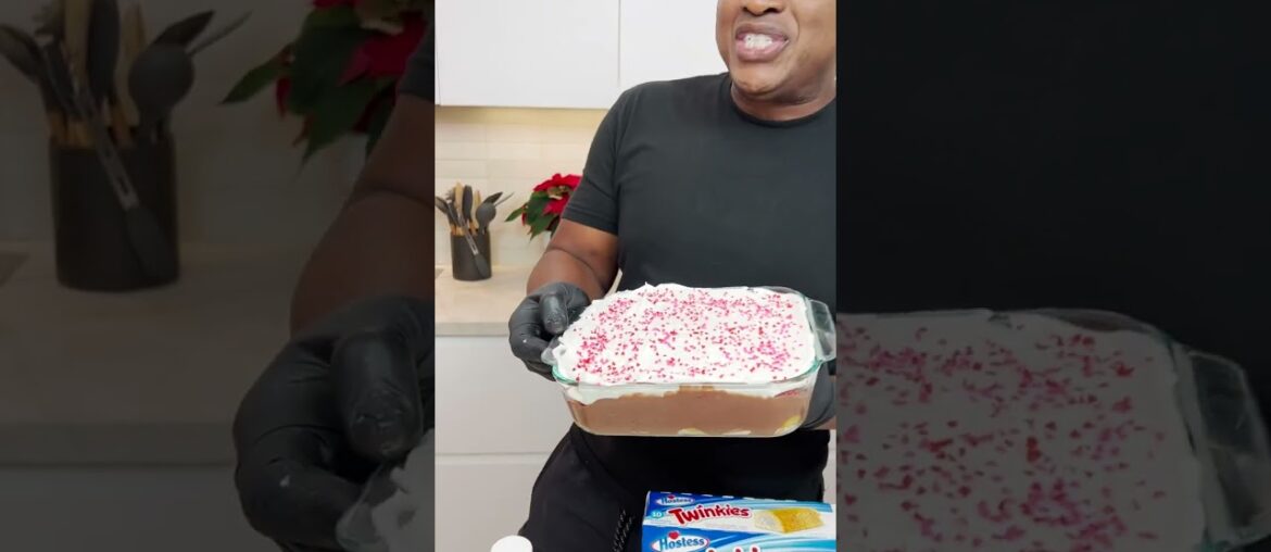 No Bake Twinkie Chocolate Cake