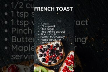 French Toast #youtubeshorts #youtube #ytshorts #recipe