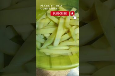 French Fries Recipe | Crispy Finger Chips #kumbaskitchen #shorts