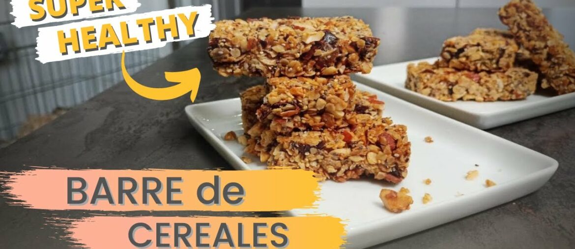 Tu DOIS TESTER cette recette de BARRES DE CEREALES !!