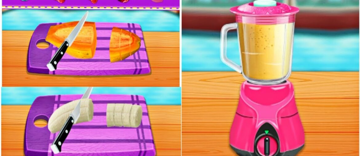 Papaya with Banana juice recipes for weight loss | Juice Recipe | healthy banana shake recipe games