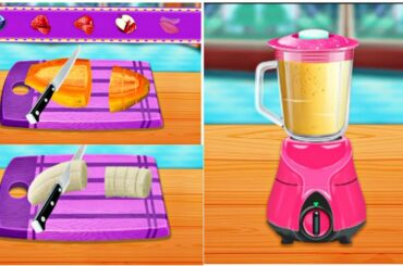 Papaya with Banana juice recipes for weight loss | Juice Recipe | healthy banana shake recipe games