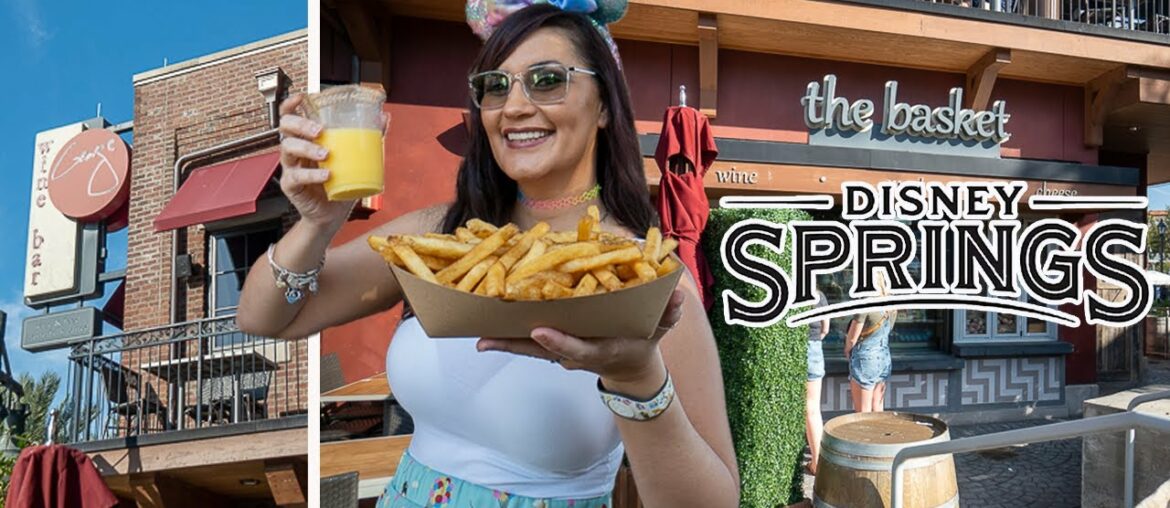 Disney Springs DOLE Whip and snacks at The Basket at Wine Bar George