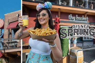 Disney Springs DOLE Whip and snacks at The Basket at Wine Bar George