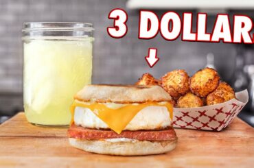 3 Dollar Gourmet Breakfast Sandwich Meal | But Cheaper