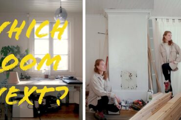 Moving On To Renovate The Next Room In My Old Swedish House | STUDY/DINING vs LIVING ROOM (Story 42)