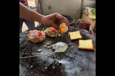 Famous Half Boiled French Toast | Indian Street Food @AamchiMumbai #shorts