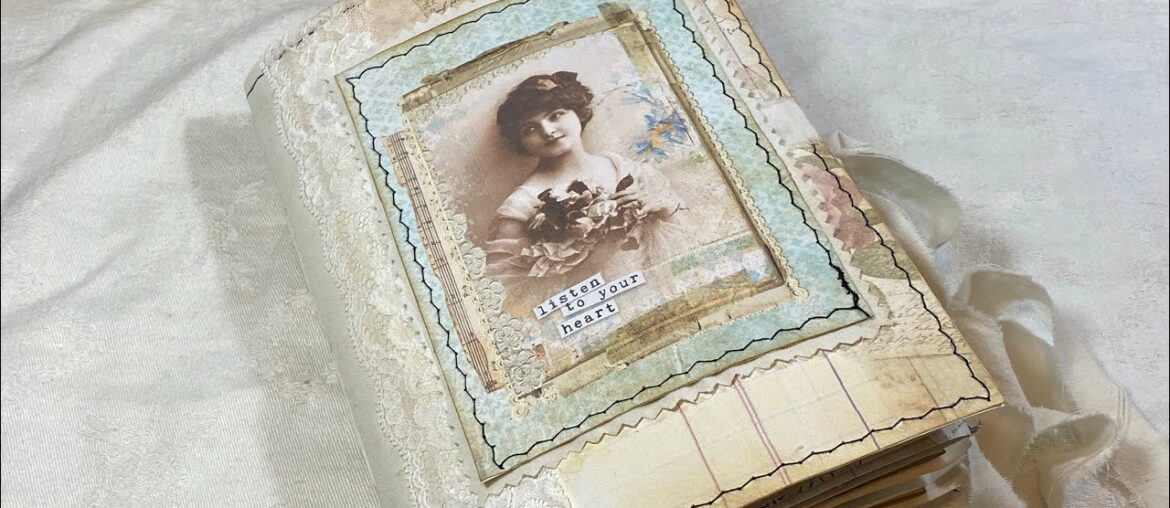 French Bleu vintage journal DTP for ARTYmaze Flip Through French Bleu vintage journal DTP for ARTYmaze Flip Through