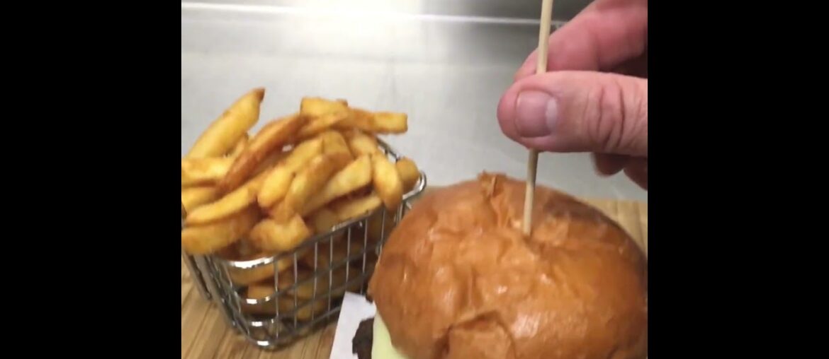 Gourmet burger with dry aged beef