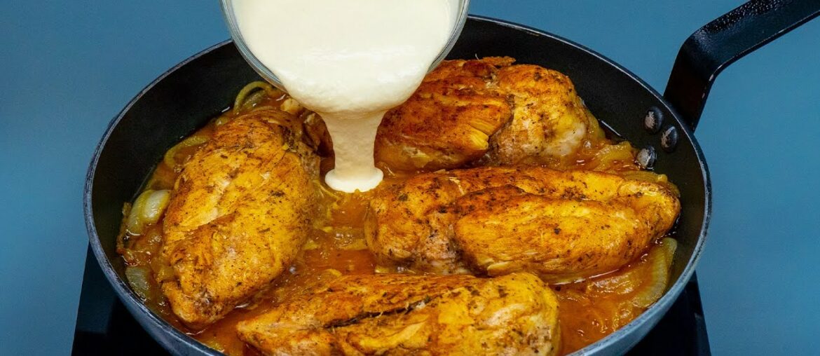 A recipe from a French chef’s recipes notebook. Chicken breast in the pan! A recipe from a French chef’s recipes notebook. Chicken breast in the pan!