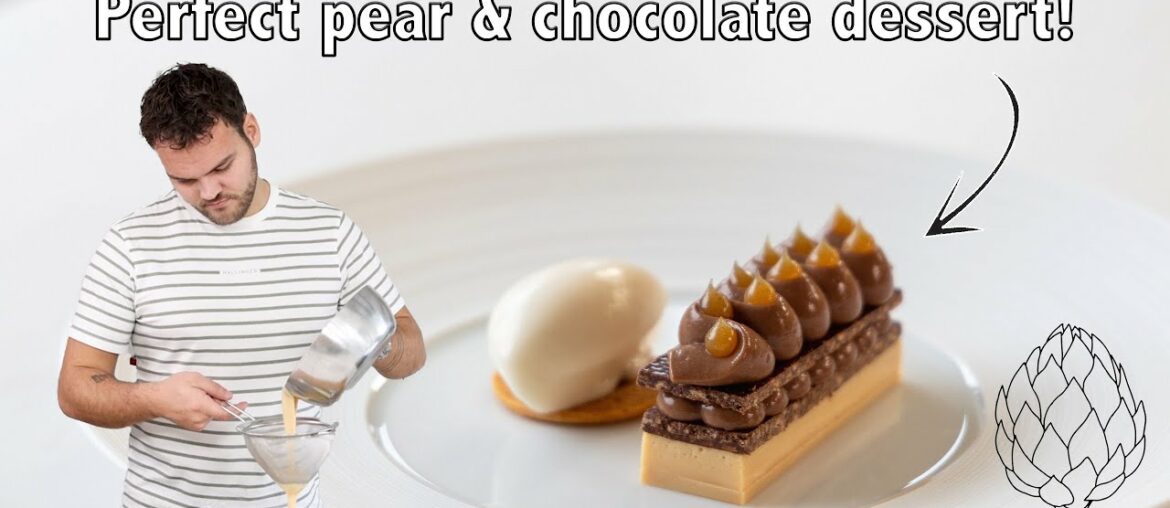 Perfect pear & chocolate dessert! Fine dining pastry recipes Perfect pear & chocolate dessert! Fine dining pastry recipes