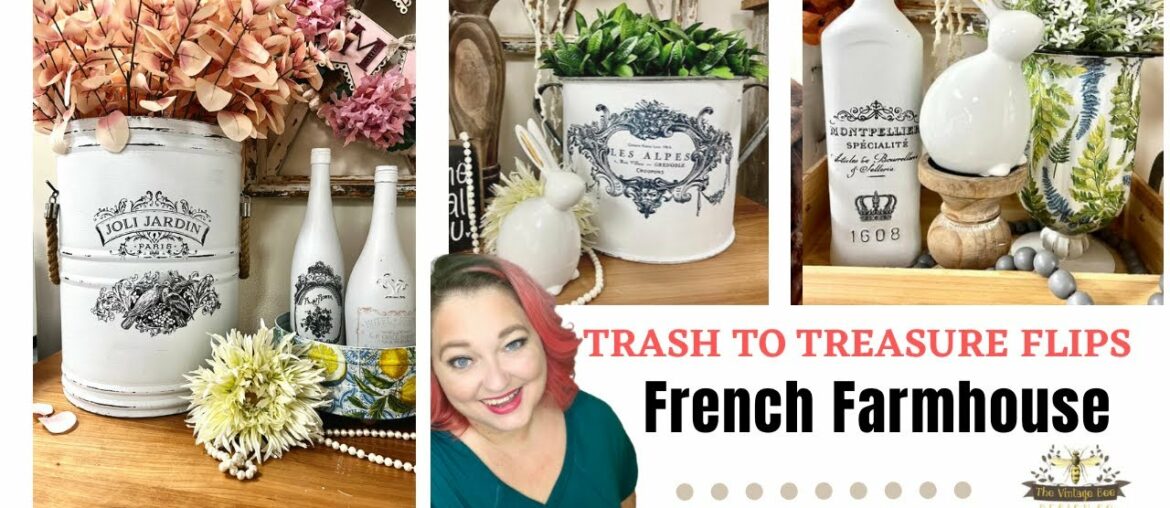 Thrift Flip for Profit | Trash to Treasure Crafting | French Farmhouse | Shabby Chic DIY Home Decor