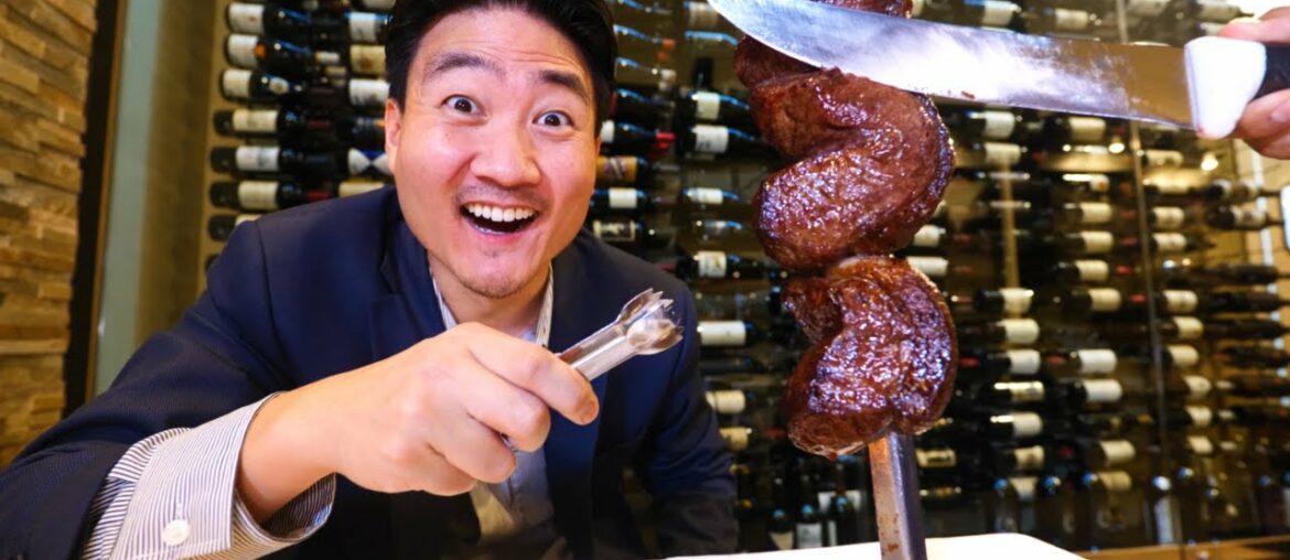 BEST BRAZILIAN STEAKHOUSE All You Can Eat Buffet in Los Angeles!