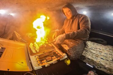 Grilling Gourmet Glizzies In My Truck Camper