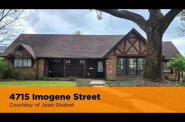 4715 Imogene Street Houston, TX 77096 | Jean Shabot | Real Estate Websites